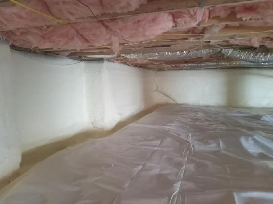 Crawl space encapsulation with closed-cell spray foam for Attic Insulation in Federal Heights