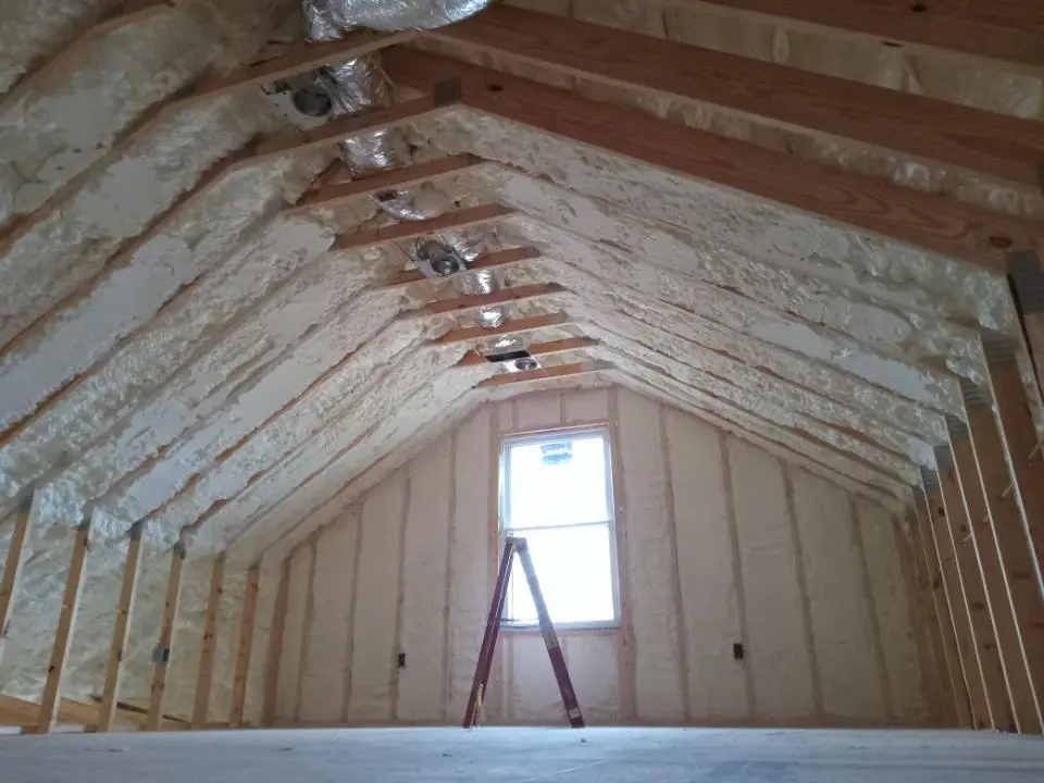 Spray foam roofing application for Crawl Space Insulation project in Federal Heights